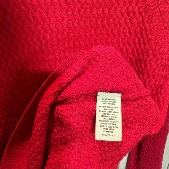 Sonoma Women’s Knit Red Sweater Size Small - Picture 4 of 7